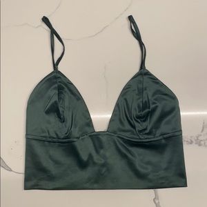 dark green bralette top *SOLD*